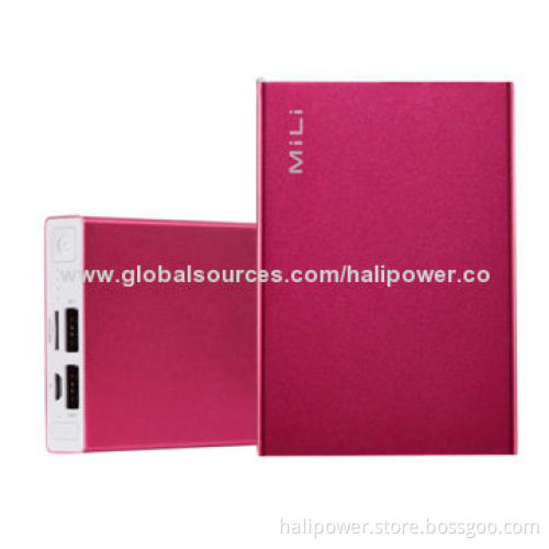 External Battery Packs for Smartphone, 6,000mAh Capcity